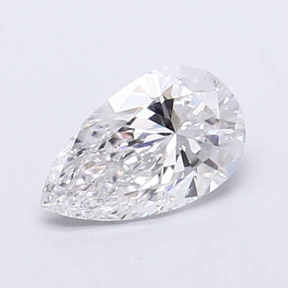 0.55 Carat Pear Shaped, Very Good Cut, D Color, VS1 Clarity, IGI Certified Lab Grown Diamond