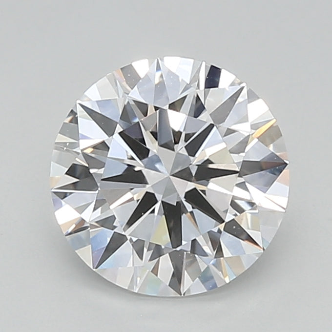 1.55 Carat Round Shaped, Ideal Cut, D Color, VVS2 Clarity, IGI Certified Lab Grown Diamond