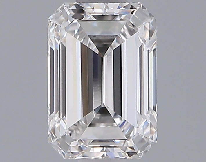 1.28 Carat Emerald Shaped, Ideal Cut, F Color, VVS2 Clarity, IGI Certified Lab Grown Diamond