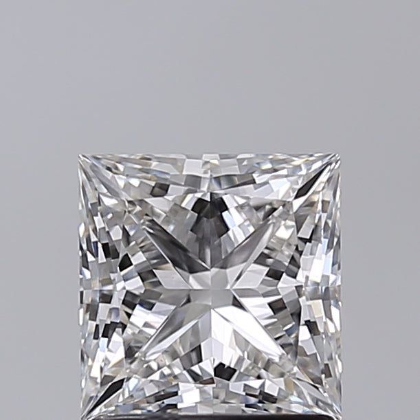 1.51 Carat Princess Shaped, Excellent Cut, F Color, VVS2 Clarity, IGI Certified Lab Grown Diamond
