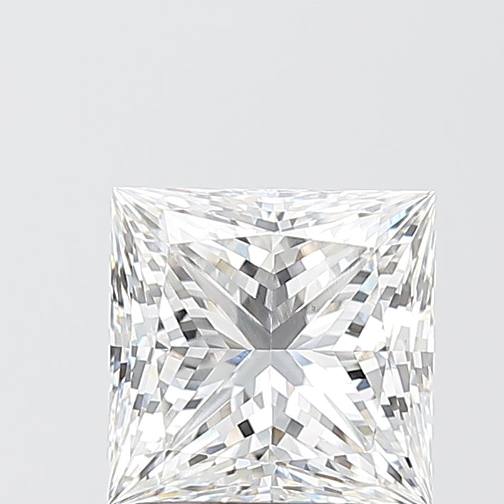 2.02 Carat Princess Shaped, Ideal Cut, E Color, VS1 Clarity, IGI Certified Lab Grown Diamond
