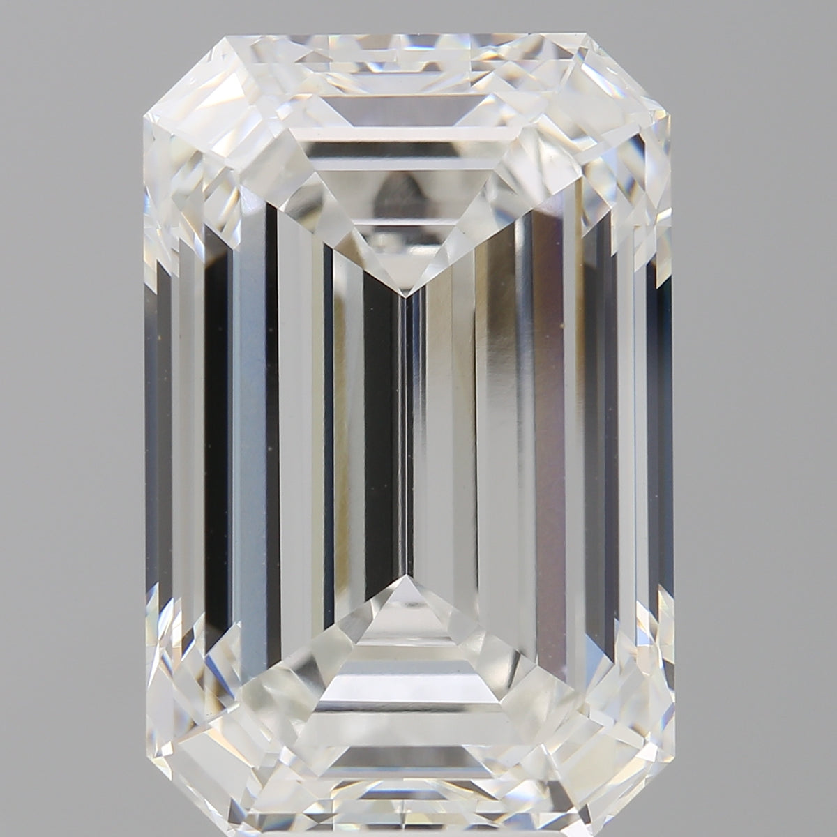 10.10 Carat Emerald Shaped, Ideal Cut, F Color, VVS2 Clarity, IGI Certified Lab Grown Diamond