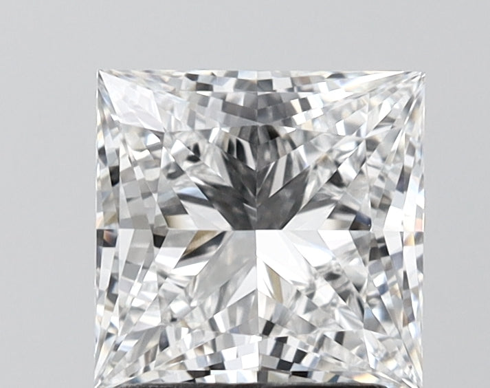 2.03 Carat Princess Shaped, Ideal Cut, D Color, VVS2 Clarity, IGI Certified Lab Grown Diamond
