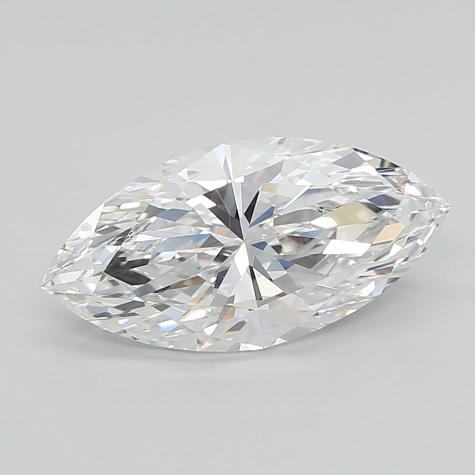 2.04 Carat Marquise Shaped, Ideal Cut, E Color, VVS2 Clarity, IGI Certified Lab Grown Diamond