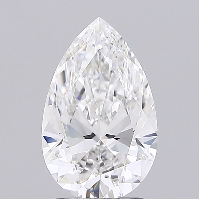 2.08 Carat Pear Shaped, Ideal Cut, F Color, VVS2 Clarity, IGI Certified Lab Grown Diamond