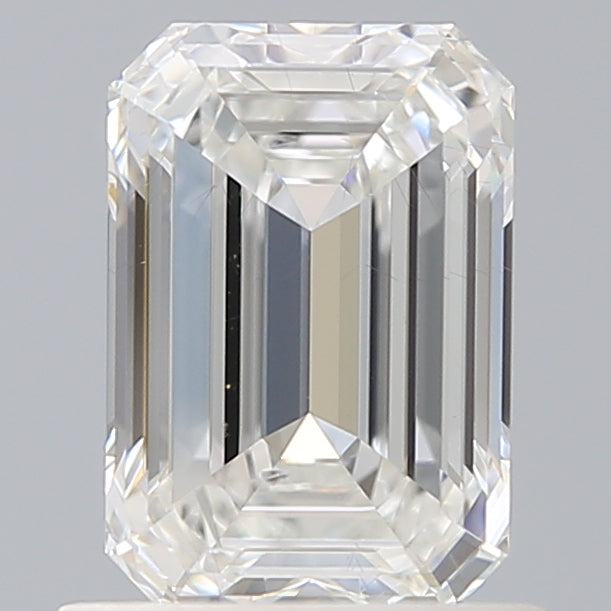 1.11 Carat Emerald Shaped, Ideal Cut, F Color, SI1 Clarity, IGI Certified Lab Grown Diamond