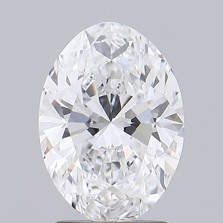 2.07 Carat Oval Shaped, Ideal Cut, E Color, IF Clarity, IGI Certified Lab Grown Diamond