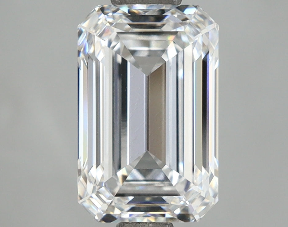 2.56 Carat Emerald Shaped, Ideal Cut, D Color, VVS1 Clarity, IGI Certified Lab Grown Diamond