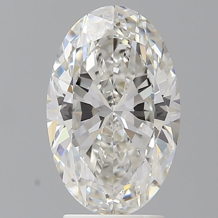 3.02 Carat Oval Shaped, Ideal Cut, F Color, VVS2 Clarity, IGI Certified Lab Grown Diamond