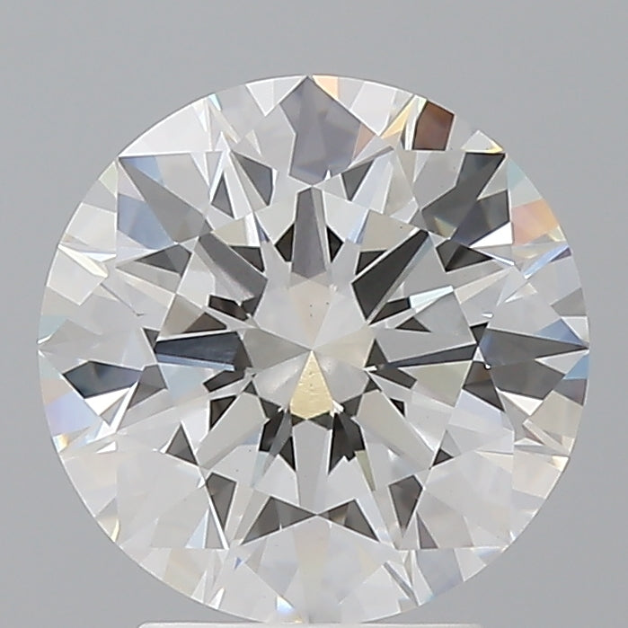 3.02 Carat Round Shaped, Ideal Cut, E Color, VVS2 Clarity, IGI Certified Lab Grown Diamond
