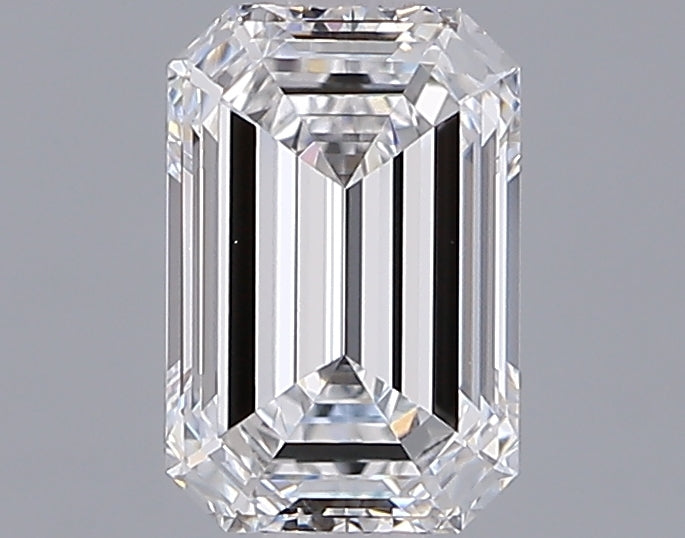 1.29 Carat Emerald Shaped, Ideal Cut, D Color, VVS2 Clarity, IGI Certified Lab Grown Diamond