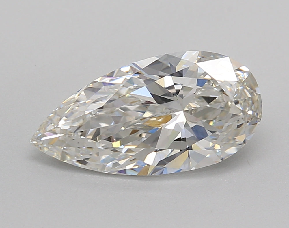 2.02 Carat Pear Shaped, Ideal Cut, F Color, VVS2 Clarity, IGI Certified Lab Grown Diamond