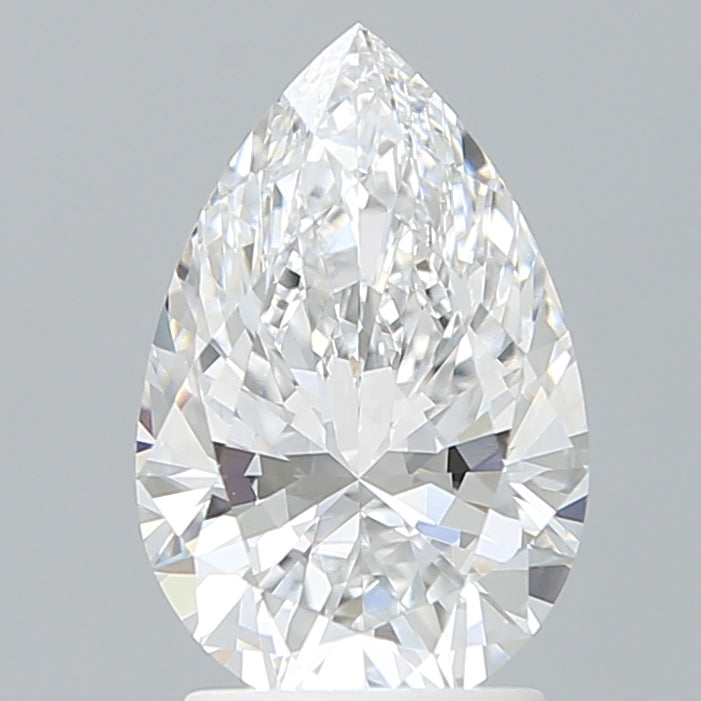 2.24 Carat Pear Shaped, Ideal Cut, D Color, VVS1 Clarity, IGI Certified Lab Grown Diamond