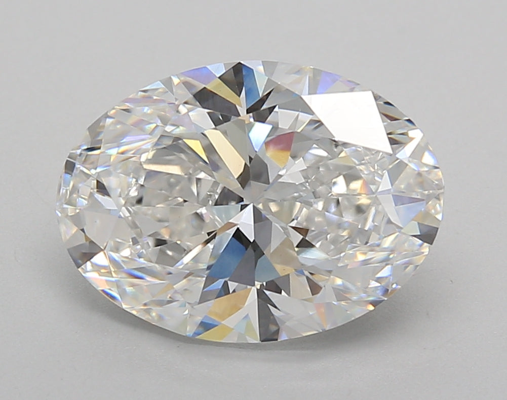 3.61 Carat Oval Shaped, Excellent Cut, D Color, VVS2 Clarity, IGI Certified Lab Grown Diamond