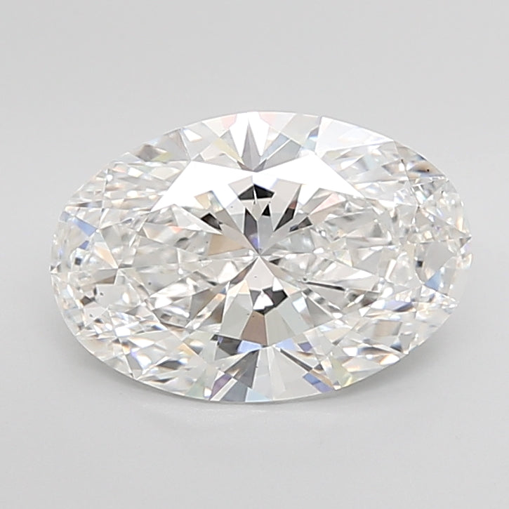 4.06 Carat Oval Shaped, Ideal Cut, E Color, VS2 Clarity, IGI Certified Lab Grown Diamond