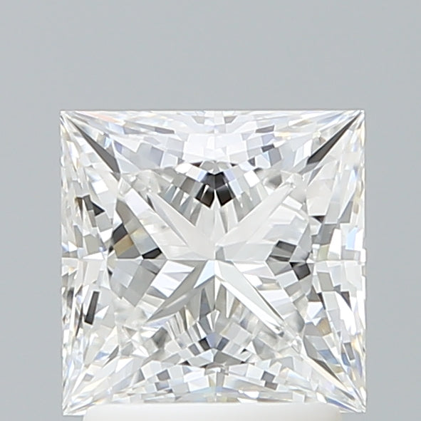 2.10 Carat Princess Shaped, Ideal Cut, E Color, VVS2 Clarity, IGI Certified Lab Grown Diamond