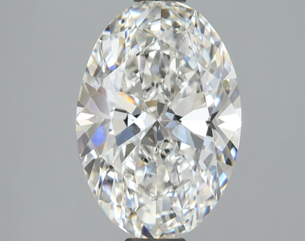 2.54 Carat Oval Shaped, Ideal Cut, E Color, VVS2 Clarity, IGI Certified Lab Grown Diamond