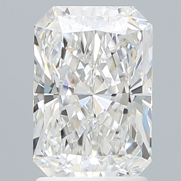 2.10 Carat Radiant Shaped, Ideal Cut, E Color, VVS2 Clarity, IGI Certified Lab Grown Diamond