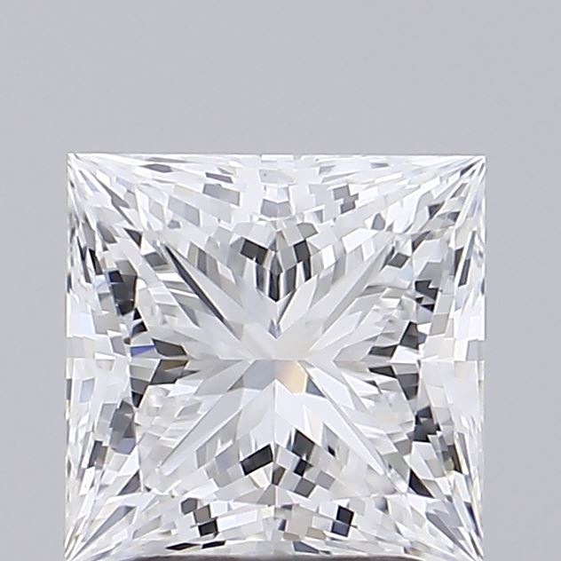 2.07 Carat Princess Shaped, Ideal Cut, E Color, VVS2 Clarity, IGI Certified Lab Grown Diamond