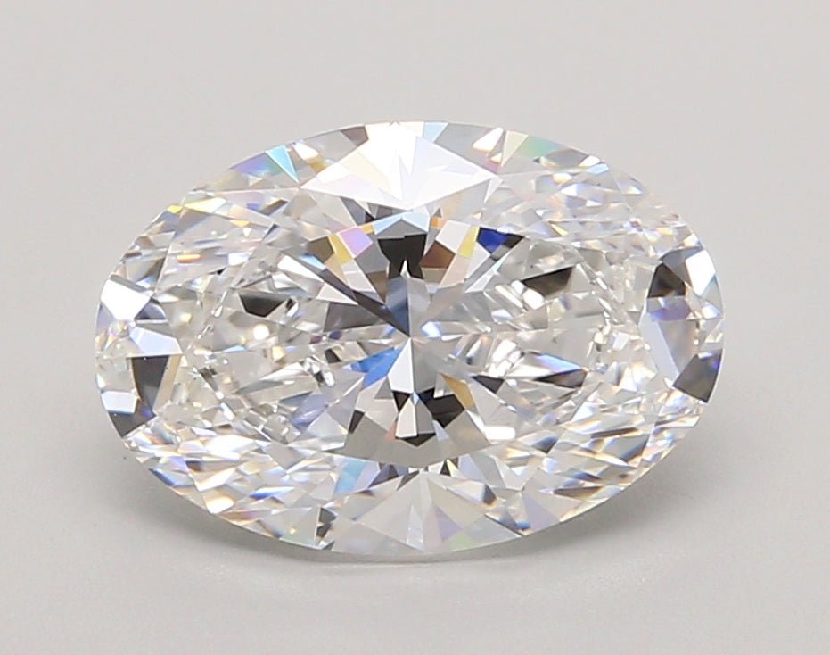 3.04 Carat Oval Shaped, Ideal Cut, D Color, VS1 Clarity, IGI Certified Lab Grown Diamond