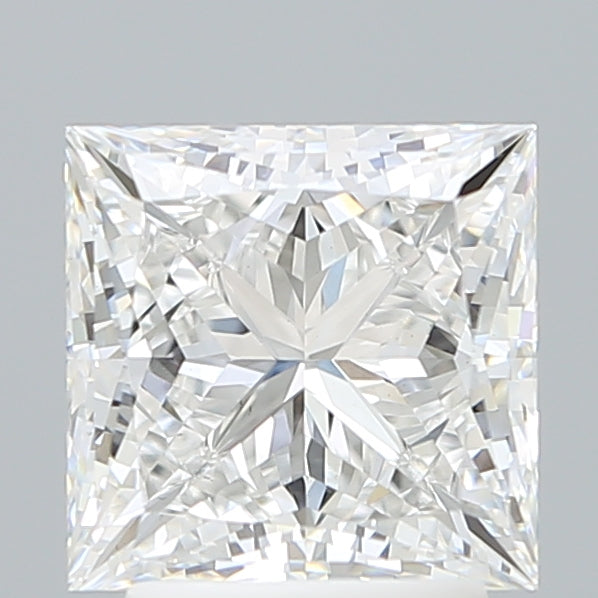2.79 Carat Princess Shaped, Ideal Cut, E Color, VVS2 Clarity, IGI Certified Lab Grown Diamond