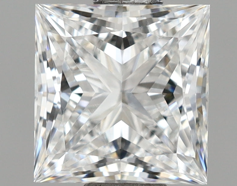 1.12 Carat Princess Shaped, Ideal Cut, E Color, VVS2 Clarity, IGI Certified Lab Grown Diamond