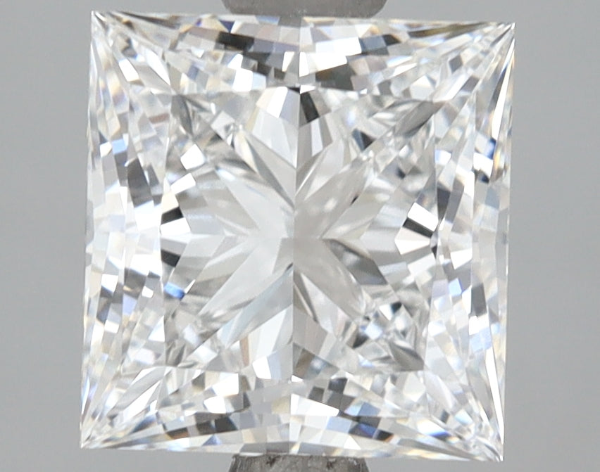 2.59 Carat Princess Shaped, Ideal Cut, D Color, VVS1 Clarity, IGI Certified Lab Grown Diamond