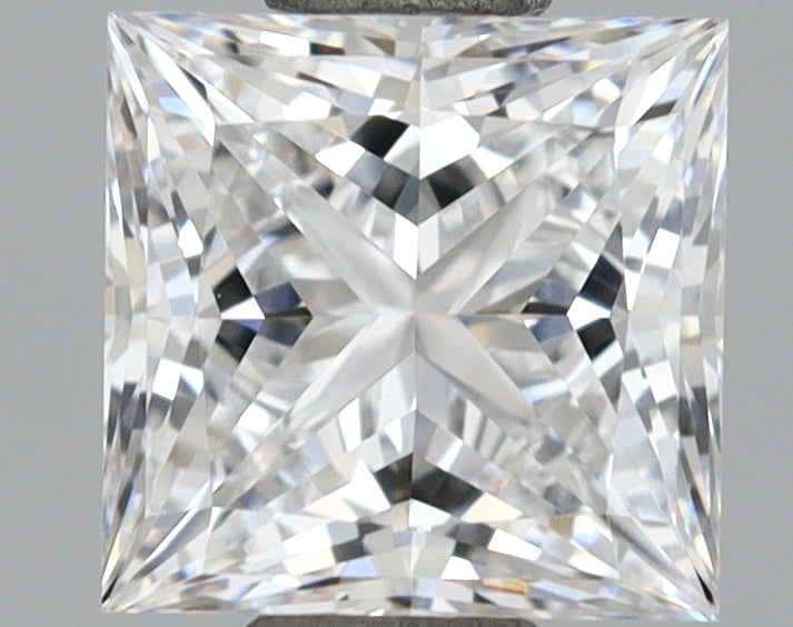 1.03 Carat Princess Shaped, Ideal Cut, E Color, VVS1 Clarity, IGI Certified Lab Grown Diamond