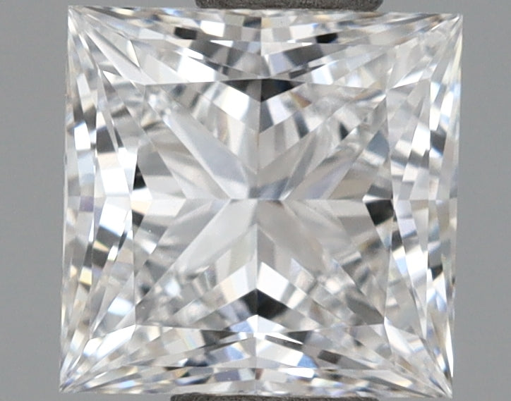 1.13 Carat Princess Shaped, Excellent Cut, D Color, VVS2 Clarity, IGI Certified Lab Grown Diamond