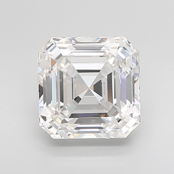 4.10 Carat Asscher Shaped, Ideal Cut, D Color, VS1 Clarity, IGI Certified Lab Grown Diamond