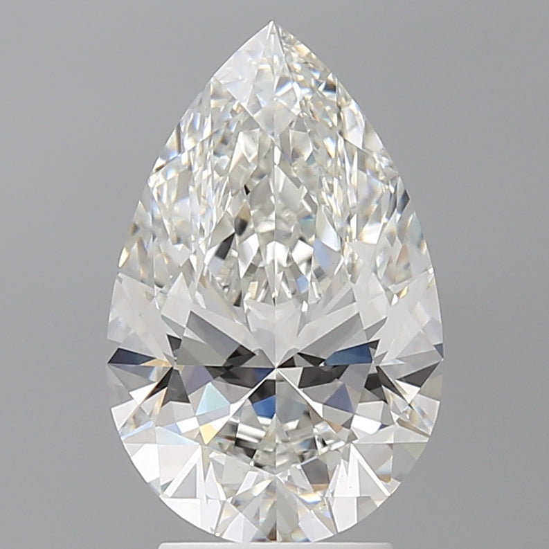 3.50 Carat Pear Shaped, Ideal Cut, F Color, VS1 Clarity, IGI Certified Lab Grown Diamond