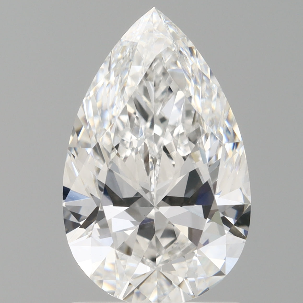 1.57 Carat Pear Shaped, Ideal Cut, D Color, VVS2 Clarity, IGI Certified Lab Grown Diamond