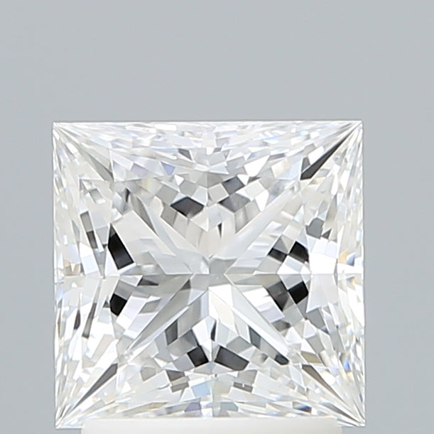 2.07 Carat Princess Shaped, Ideal Cut, E Color, VVS2 Clarity, IGI Certified Lab Grown Diamond