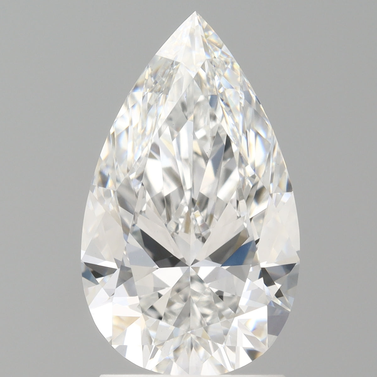 2.03 Carat Pear Shaped, Ideal Cut, D Color, VS2 Clarity, IGI Certified Lab Grown Diamond