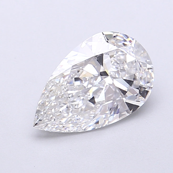 1.41 Carat Pear Shaped, Very Good Cut, D Color, VVS2 Clarity, IGI Certified Lab Grown Diamond