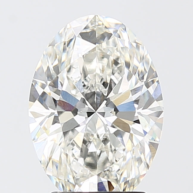 3.06 Carat Oval Shaped, Excellent Cut, F Color, VVS2 Clarity, IGI Certified Lab Grown Diamond