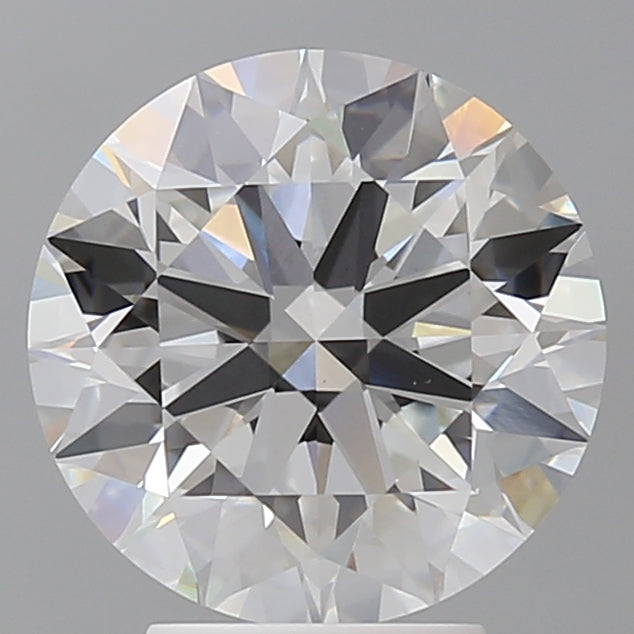4.09 Carat Round Shaped, Ideal Cut, E Color, VVS2 Clarity, IGI Certified Lab Grown Diamond
