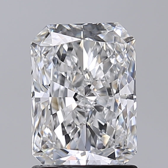 1.48 Carat Radiant Shaped, Excellent Cut, E Color, VVS2 Clarity, IGI Certified Lab Grown Diamond