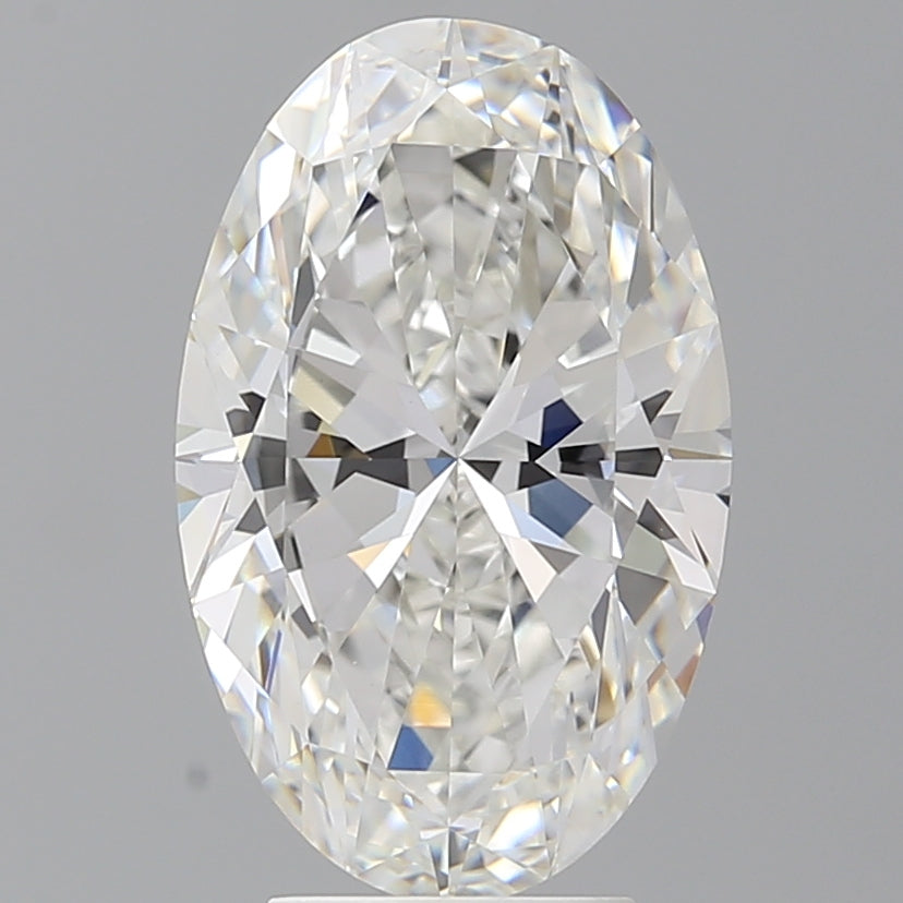 4.60 Carat Oval Shaped, Ideal Cut, F Color, VVS2 Clarity, IGI Certified Lab Grown Diamond