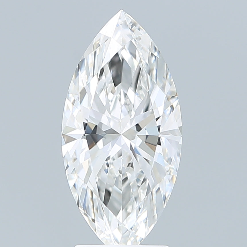 3.07 Carat Marquise Shaped, Ideal Cut, F Color, VVS2 Clarity, IGI Certified Lab Grown Diamond