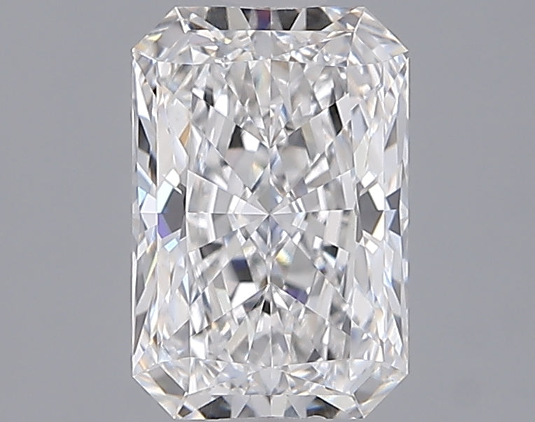 1.55 Carat Radiant Shaped, Ideal Cut, E Color, VVS2 Clarity, IGI Certified Lab Grown Diamond