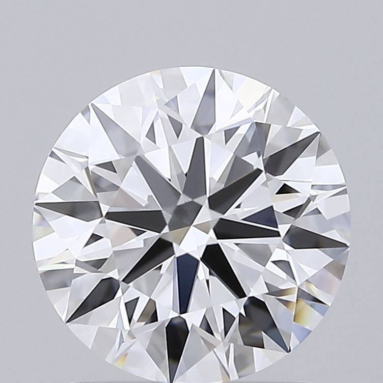 1.58 Carat Round Shaped, Ideal Cut, D Color, VVS2 Clarity, IGI Certified Lab Grown Diamond