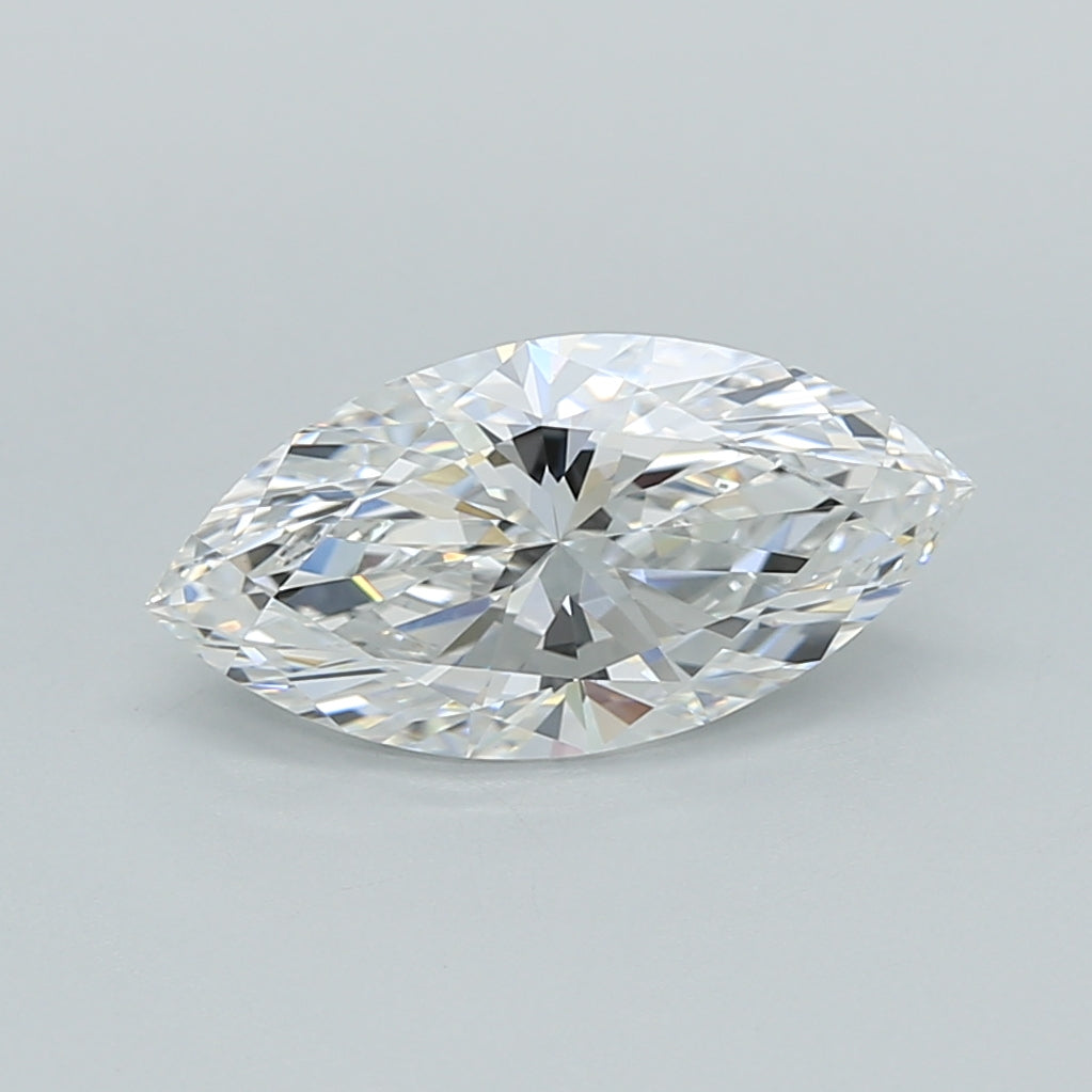 1.55 Carat Marquise Shaped, Ideal Cut, E Color, VVS2 Clarity, IGI Certified Lab Grown Diamond