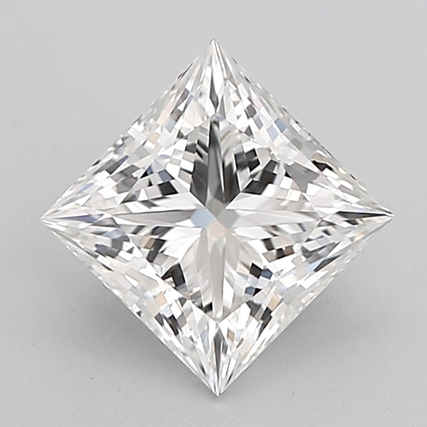 1.00 Carat Princess Shaped, Ideal Cut, D Color, VS1 Clarity, IGI Certified Lab Grown Diamond