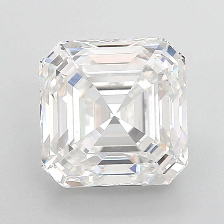 4.26 Carat Asscher Shaped, Ideal Cut, E Color, VS1 Clarity, IGI Certified Lab Grown Diamond