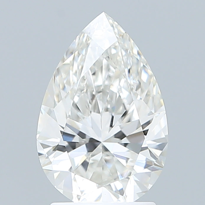 2.04 Carat Pear Shaped, Ideal Cut, F Color, VVS1 Clarity, IGI Certified Lab Grown Diamond