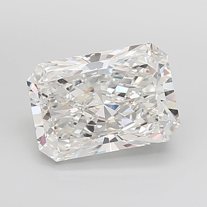 7.05 Carat Radiant Shaped, Ideal Cut, F Color, VVS2 Clarity, IGI Certified Lab Grown Diamond