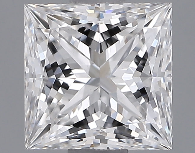 0.98 Carat Princess Shaped, Ideal Cut, D Color, VVS2 Clarity, IGI Certified Lab Grown Diamond