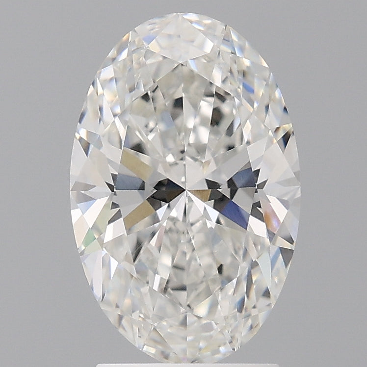 2.60 Carat Oval Shaped, Ideal Cut, F Color, VVS2 Clarity, IGI Certified Lab Grown Diamond