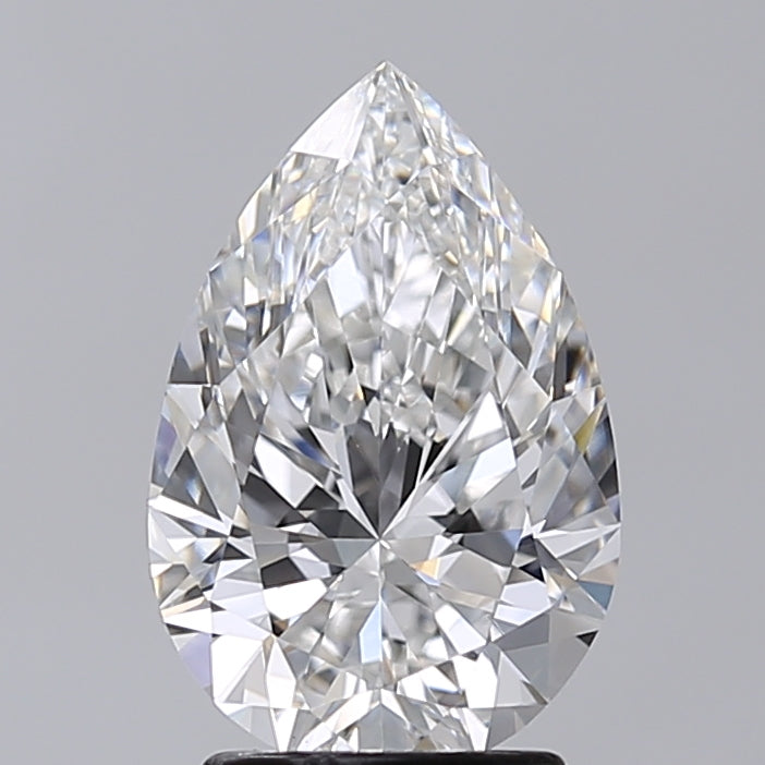 2.52 Carat Pear Shaped, Excellent Cut, E Color, VVS2 Clarity, IGI Certified Lab Grown Diamond
